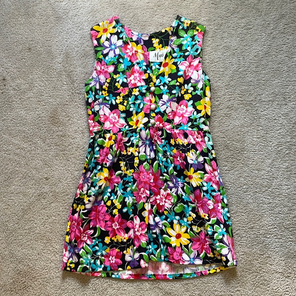 Mari of California Floral Vintage Dress